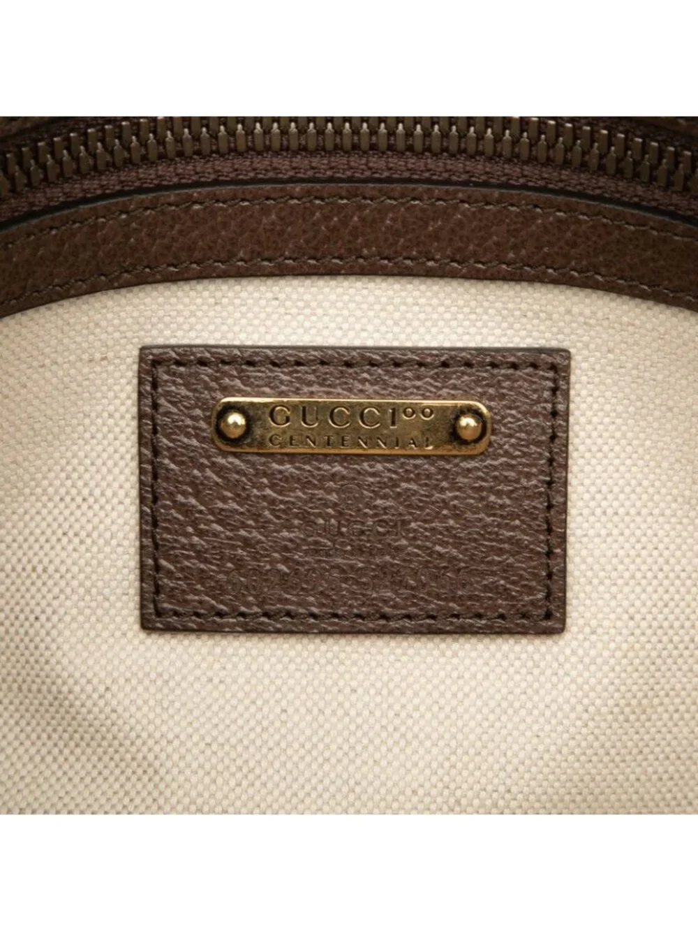 Gucci Anniversary Logo Waist Bag Brown Leather